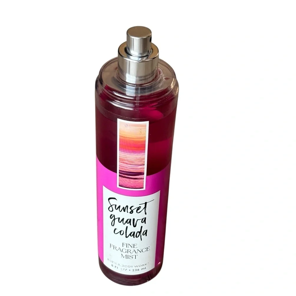 Bath & Body Works Sunset Guava Colada Fine Fragrance Mist 8 oz NO CAP